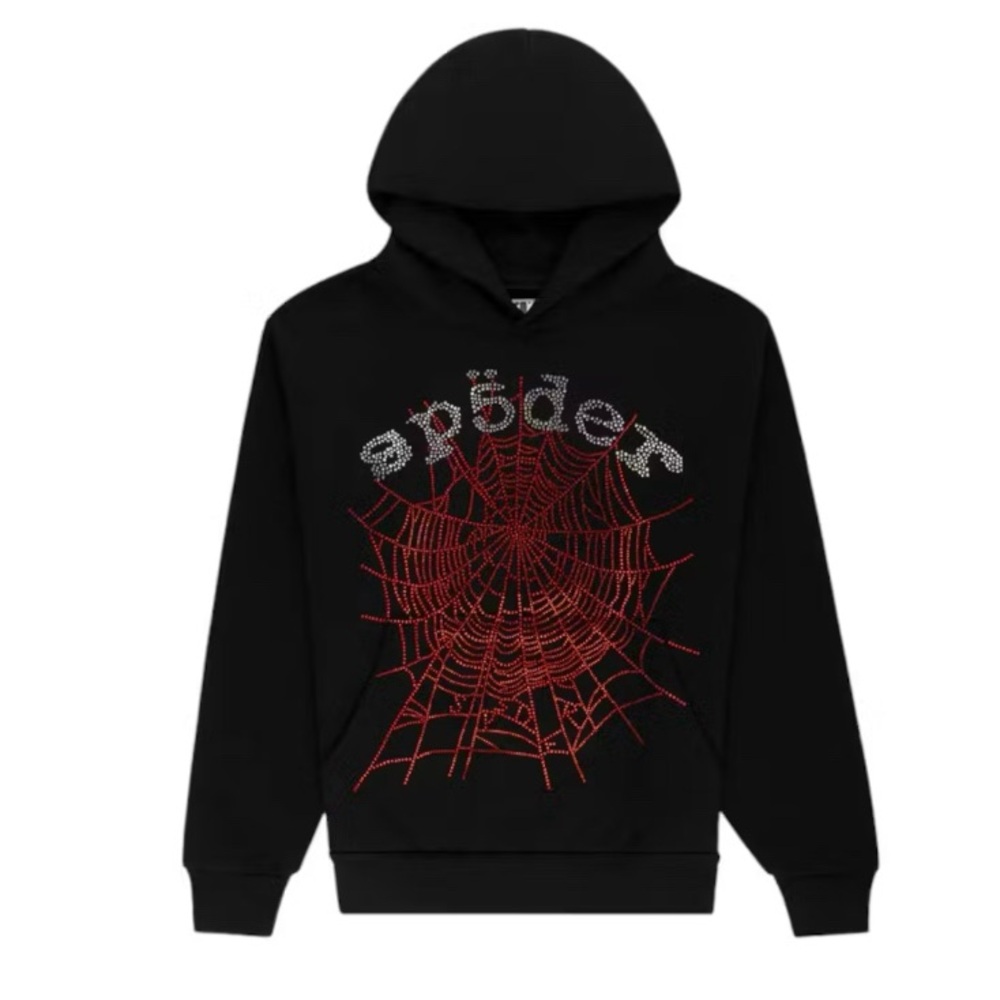 Black Spider Web Hoodie